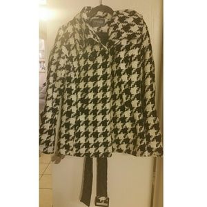 Black and white coat